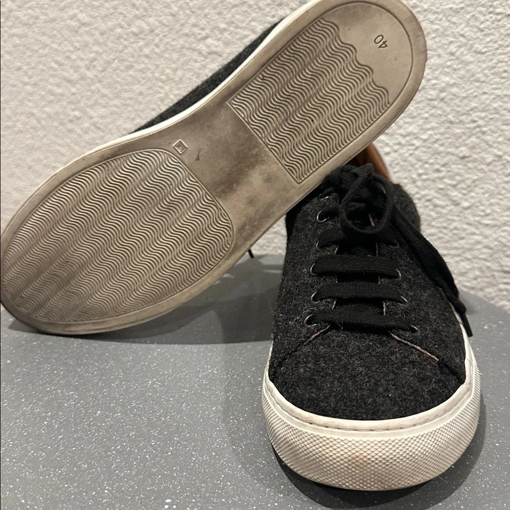 Monaco Duck Men's Black Wool Sneakers